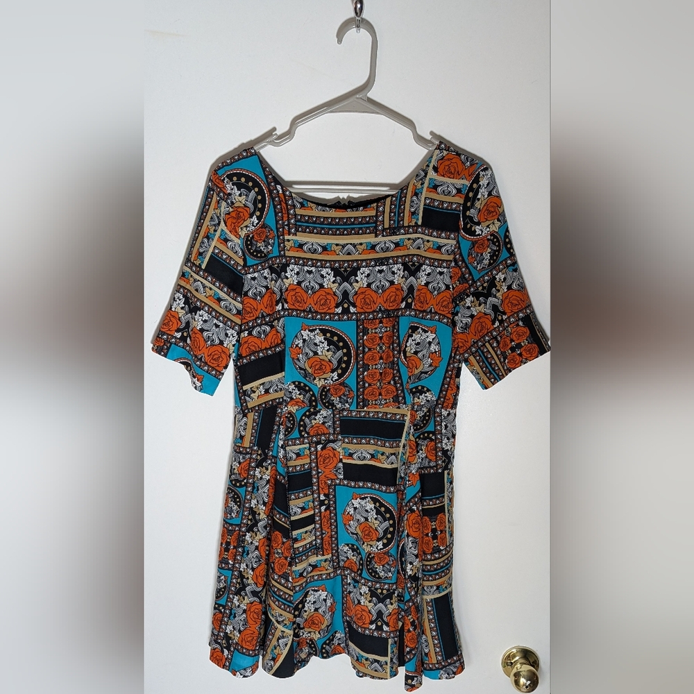 MINKPINK Short Sleeve Multicolor Dress